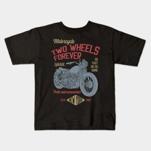 Two wheels forever Kids T-Shirt